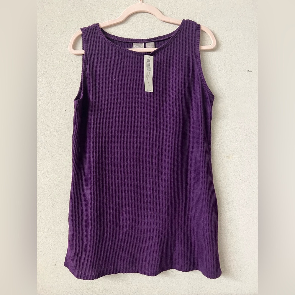 NWT CHICO’S Purple Sleeveless Tank Top
